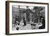 Exterior Cafe Scene, 19th Century-null-Framed Giclee Print