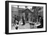 Exterior Cafe Scene, 19th Century-null-Framed Giclee Print