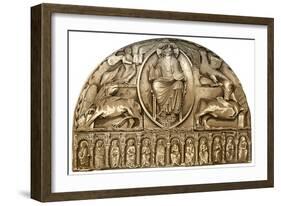 Exterior Decoration of Le Mans Cathedral, Le Mans, France, 15th Century-H Moulin-Framed Giclee Print