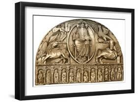 Exterior Decoration of Le Mans Cathedral, Le Mans, France, 15th Century-H Moulin-Framed Giclee Print