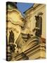 Exterior Detail of Baroque Facade of St. Nicholas Church, Stare Mesto, Czech Republic-Richard Nebesky-Stretched Canvas