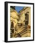 Exterior Detail of Baroque Facade of St. Nicholas Church, Stare Mesto, Czech Republic-Richard Nebesky-Framed Photographic Print