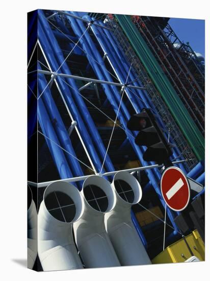 Exterior Detail of Pipes at the Pompidou Centre, Beaubourg, Paris, France, Europe-Mawson Mark-Stretched Canvas