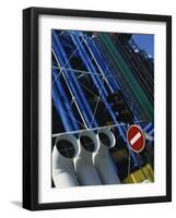 Exterior Detail of Pipes at the Pompidou Centre, Beaubourg, Paris, France, Europe-Mawson Mark-Framed Photographic Print