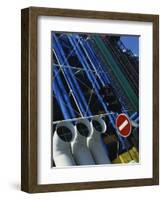 Exterior Detail of Pipes at the Pompidou Centre, Beaubourg, Paris, France, Europe-Mawson Mark-Framed Photographic Print