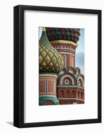 Exterior detail of St. Basil's Cathedral, Red Square, Moscow, Moscow Oblast, Russia-Ben Pipe-Framed Photographic Print