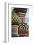 Exterior detail of St. Basil's Cathedral, Red Square, Moscow, Moscow Oblast, Russia-Ben Pipe-Framed Photographic Print