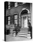 Exterior Facade of the Landmark 19th Century Merchant House with Handsome Wrought-Iron Balustrade-Walter Sanders-Stretched Canvas