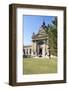 Exterior Facade with Columns and Sculptures of the Famed Szechenhu Thermal Bath House-Kimberly Walker-Framed Photographic Print