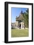Exterior Facade with Columns and Sculptures of the Famed Szechenhu Thermal Bath House-Kimberly Walker-Framed Photographic Print