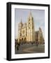 Exterior from the Southwest of the Cathedral, Leon, Castilla Y Leon, Spain, Europe-Nick Servian-Framed Photographic Print