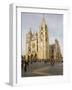 Exterior from the Southwest of the Cathedral, Leon, Castilla Y Leon, Spain, Europe-Nick Servian-Framed Photographic Print