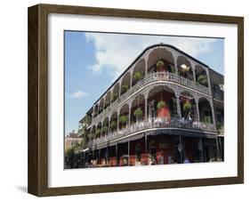 Exterior of a Building with Balconies, French Quarter Architecture, New Orleans, Louisiana, USA-Alison Wright-Framed Photographic Print