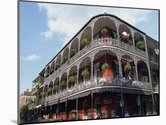 Exterior of a Building with Balconies, French Quarter Architecture, New Orleans, Louisiana, USA-Alison Wright-Mounted Photographic Print