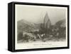 Exterior of a Hindu Temple-Thomas Colman Dibdin-Framed Stretched Canvas