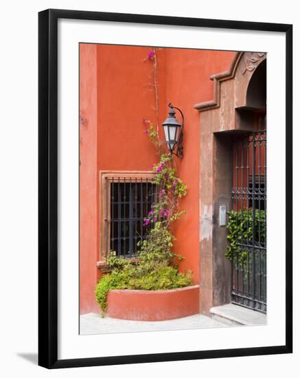 Exterior of a House, San Miguel, Guanajuato State, Mexico-Julie Eggers-Framed Photographic Print