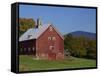 Exterior of a Large Barn, Typical of the Region, on a Farm in Vermont, New England, USA-Fraser Hall-Framed Stretched Canvas