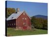 Exterior of a Large Barn, Typical of the Region, on a Farm in Vermont, New England, USA-Fraser Hall-Stretched Canvas