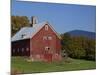 Exterior of a Large Barn, Typical of the Region, on a Farm in Vermont, New England, USA-Fraser Hall-Mounted Photographic Print