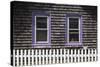 Exterior of a Shingle Carpenter Gothic (Gingerbread) Cottage with White Picket Fence-Julian Castle-Stretched Canvas