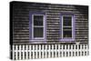 Exterior of a Shingle Carpenter Gothic (Gingerbread) Cottage with White Picket Fence-Julian Castle-Stretched Canvas