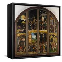 Exterior of a Winged Altar with Eight Scenes Form the Passion of Christ, C. 1524-Hans Holbein the Younger-Framed Stretched Canvas