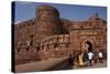 Exterior of Agra Fort, UNESCO World Heritage Site, Agra, Uttar Pradesh, India, Asia-Ben Pipe-Stretched Canvas