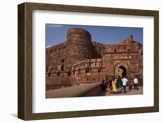 Exterior of Agra Fort, UNESCO World Heritage Site, Agra, Uttar Pradesh, India, Asia-Ben Pipe-Framed Photographic Print