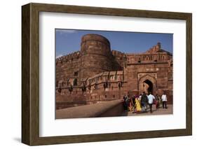 Exterior of Agra Fort, UNESCO World Heritage Site, Agra, Uttar Pradesh, India, Asia-Ben Pipe-Framed Photographic Print