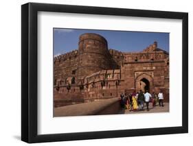 Exterior of Agra Fort, UNESCO World Heritage Site, Agra, Uttar Pradesh, India, Asia-Ben Pipe-Framed Photographic Print