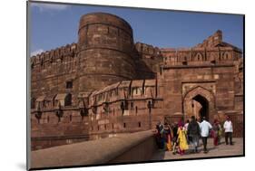 Exterior of Agra Fort, UNESCO World Heritage Site, Agra, Uttar Pradesh, India, Asia-Ben Pipe-Mounted Photographic Print