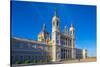 Exterior of Almudena Cathedral, Madrid, Spain-Neil Farrin-Stretched Canvas