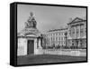 Exterior of American Embassy and Corner of Hotel Crillon at Right-null-Framed Stretched Canvas