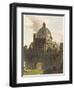 Exterior of Brasenose College and Radcliffe Library, Illustration from the 'History of Oxford'-Augustus Charles Pugin-Framed Giclee Print