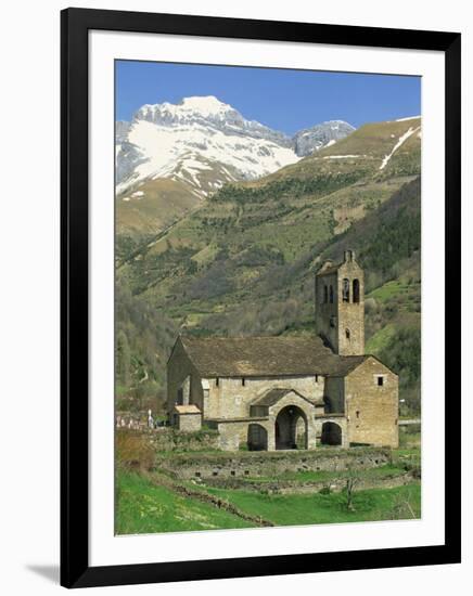 Exterior of Church, Linas De Broto, Pyrenees, Aragon, Spain-Lawrence Graham-Framed Photographic Print