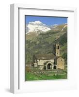 Exterior of Church, Linas De Broto, Pyrenees, Aragon, Spain-Lawrence Graham-Framed Photographic Print