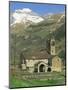 Exterior of Church, Linas De Broto, Pyrenees, Aragon, Spain-Lawrence Graham-Mounted Photographic Print