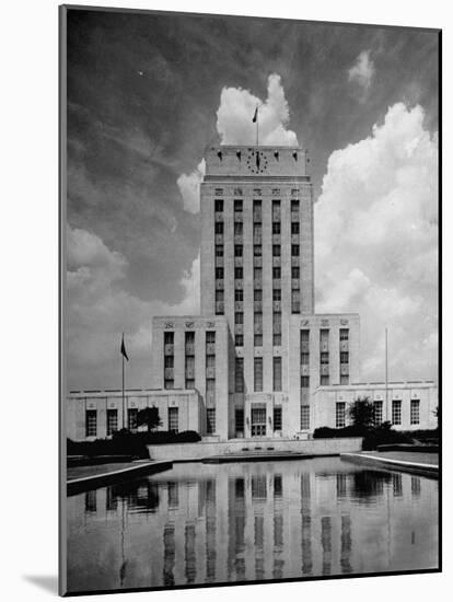 Exterior of City Hall in Houston-Dmitri Kessel-Mounted Photographic Print