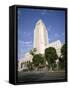 Exterior of City Hall, Los Angeles, California, United States of America (Usa), North America-Tony Gervis-Framed Stretched Canvas