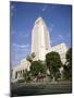 Exterior of City Hall, Los Angeles, California, United States of America (Usa), North America-Tony Gervis-Mounted Photographic Print