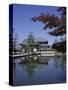 Exterior of Daibutsen-Den Hall of the Great Buddha, Dating from 1709, Reflected in Water, Nara-Christopher Rennie-Stretched Canvas