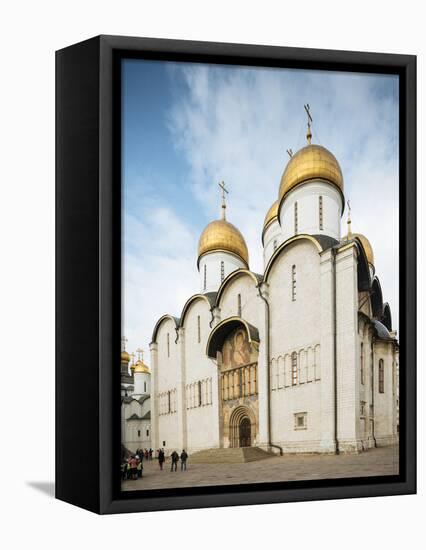 Exterior of Dormition Cathedral, The Kremlin, Moscow, Moscow Oblast, Russia-Ben Pipe-Framed Stretched Canvas