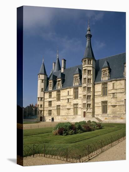 Exterior of Ducal Palace, Nevers, Bourgogne (Burgundy), France-Michael Short-Stretched Canvas