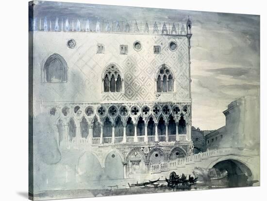 Exterior of Ducal Palace, Venice, 19th Century-John Ruskin-Stretched Canvas