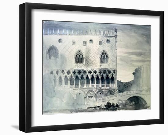 Exterior of Ducal Palace, Venice, 19th Century-John Ruskin-Framed Giclee Print