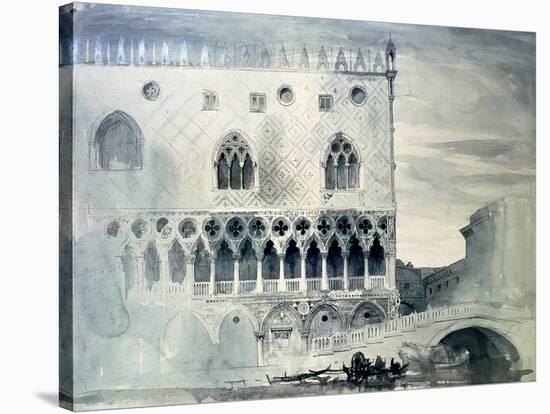 Exterior of Ducal Palace, Venice, 19th Century-John Ruskin-Stretched Canvas