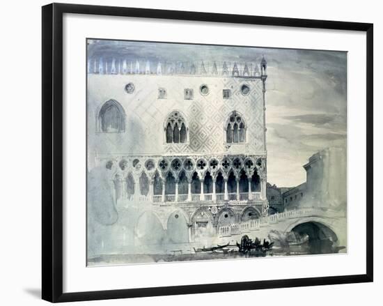 Exterior of Ducal Palace, Venice, 19th Century-John Ruskin-Framed Giclee Print