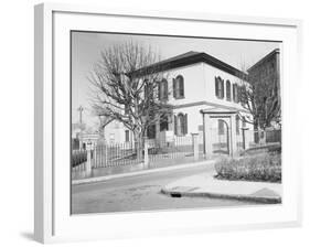 Exterior of Early American Synagogue-null-Framed Photographic Print