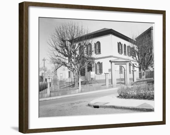 Exterior of Early American Synagogue-null-Framed Photographic Print