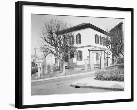 Exterior of Early American Synagogue-null-Framed Photographic Print